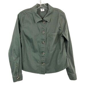 Cabi Crossroads Green Utility Jacket 5298 Button Front Pocket - Size Medium
